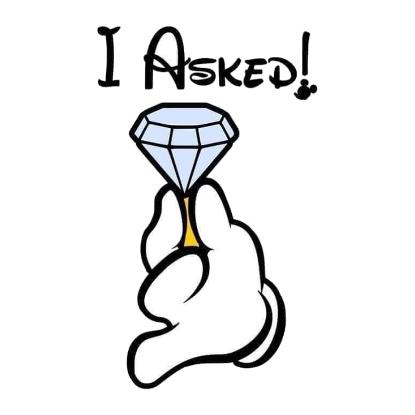 I Asked! Mickey Hand Premium Vinyl Stickers