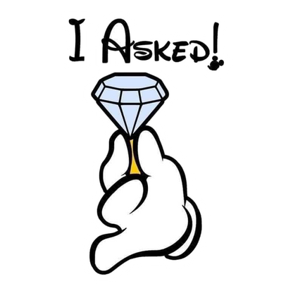 I Asked! Mickey Hand Premium Vinyl Stickers