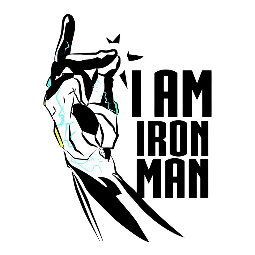 I Am Iron Man Snap Premium Vinyl Stickers