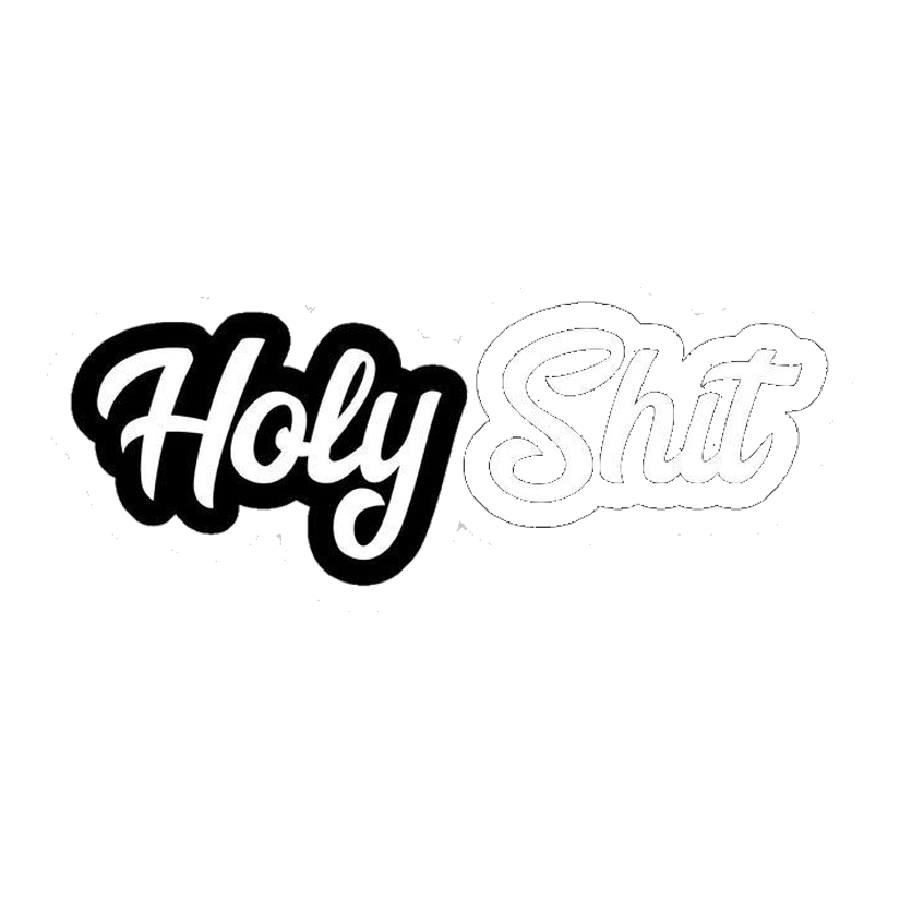 Holy Shit Cursive Premium Vinyl Stickers