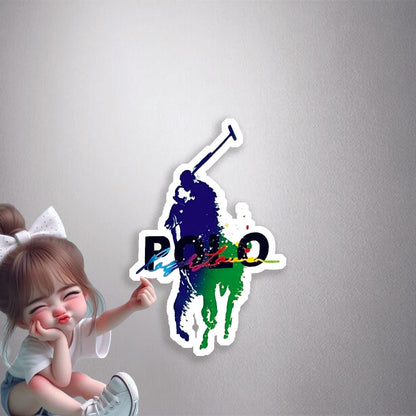 Polo Ralph Lauren Splash Art Premium Vinyl Stickers