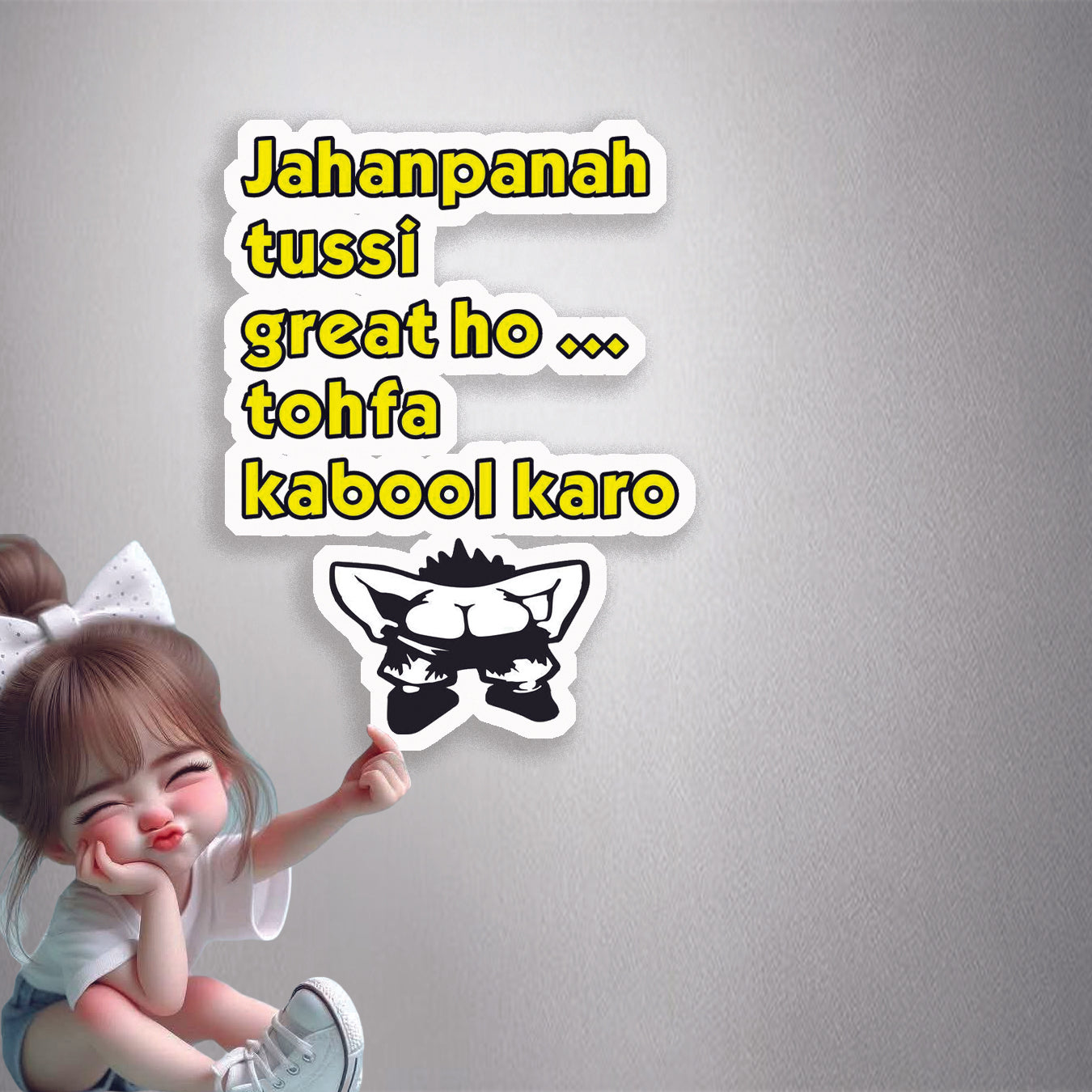 Jahanpanah Gift Humor Premium Vinyl Stickers