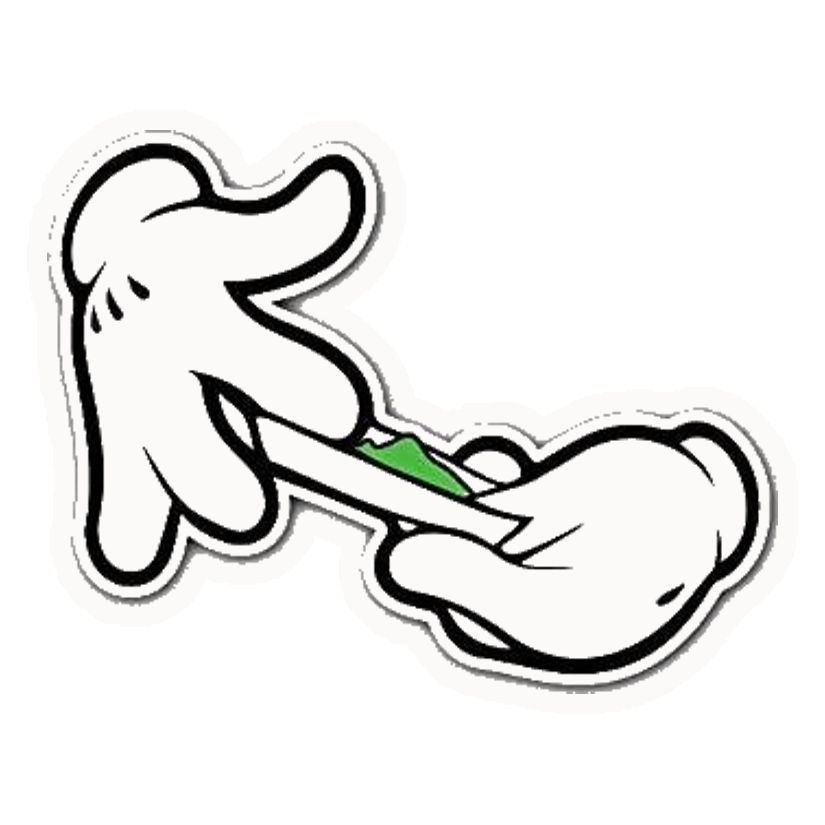 Cartoon Roll Up Premium Vinyl Stickers