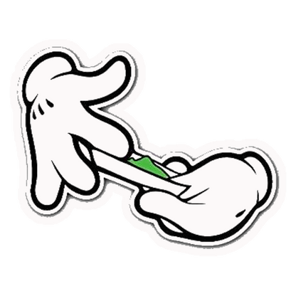 Cartoon Roll Up Premium Vinyl Stickers