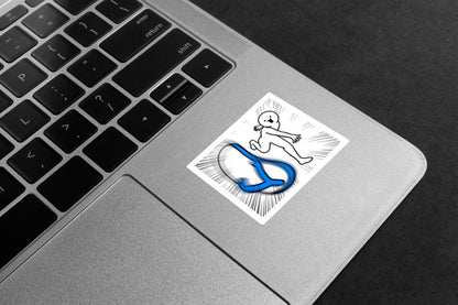 Throwing Slipper Meme Premium Vinyl Stickers