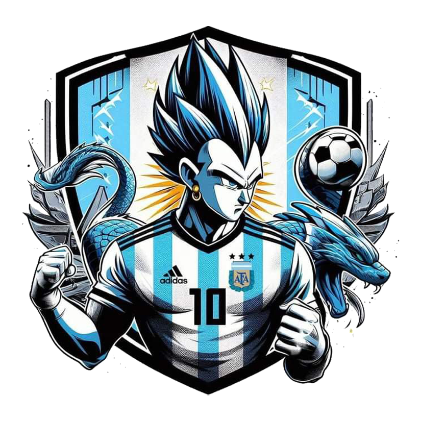 Vegeta Argentina Football Premium Vinyl Stickers