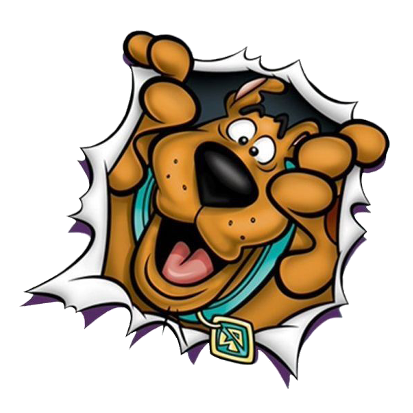 Scooby-Doo Burst Premium Vinyl Stickers