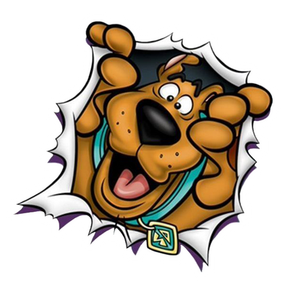 Scooby-Doo Burst Premium Vinyl Stickers