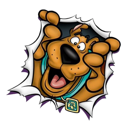 Scooby-Doo Burst Premium Vinyl Stickers