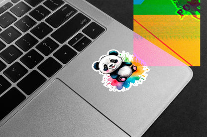 Watercolor Panda Premium Vinyl Stickers