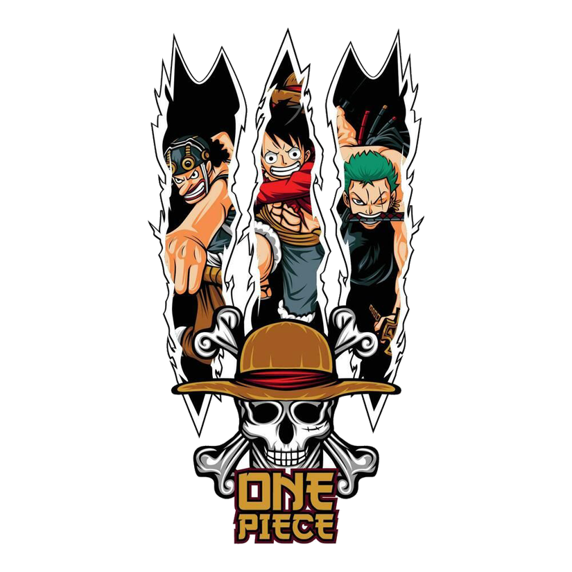 One Piece Monster Trio Premium Vinyl Stickers