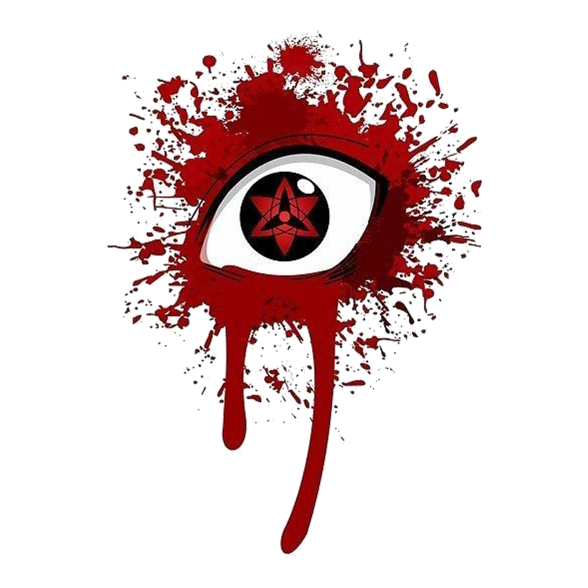 Bleeding Mangekyo Sharingan Premium Vinyl Stickers