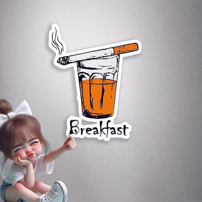 Chai Sutta Breakfast Premium Vinyl Stickers