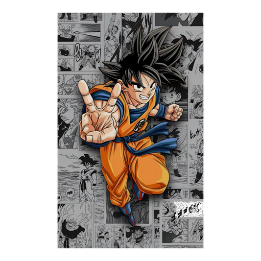 Goku Manga Panel Premium Vinyl Stickers