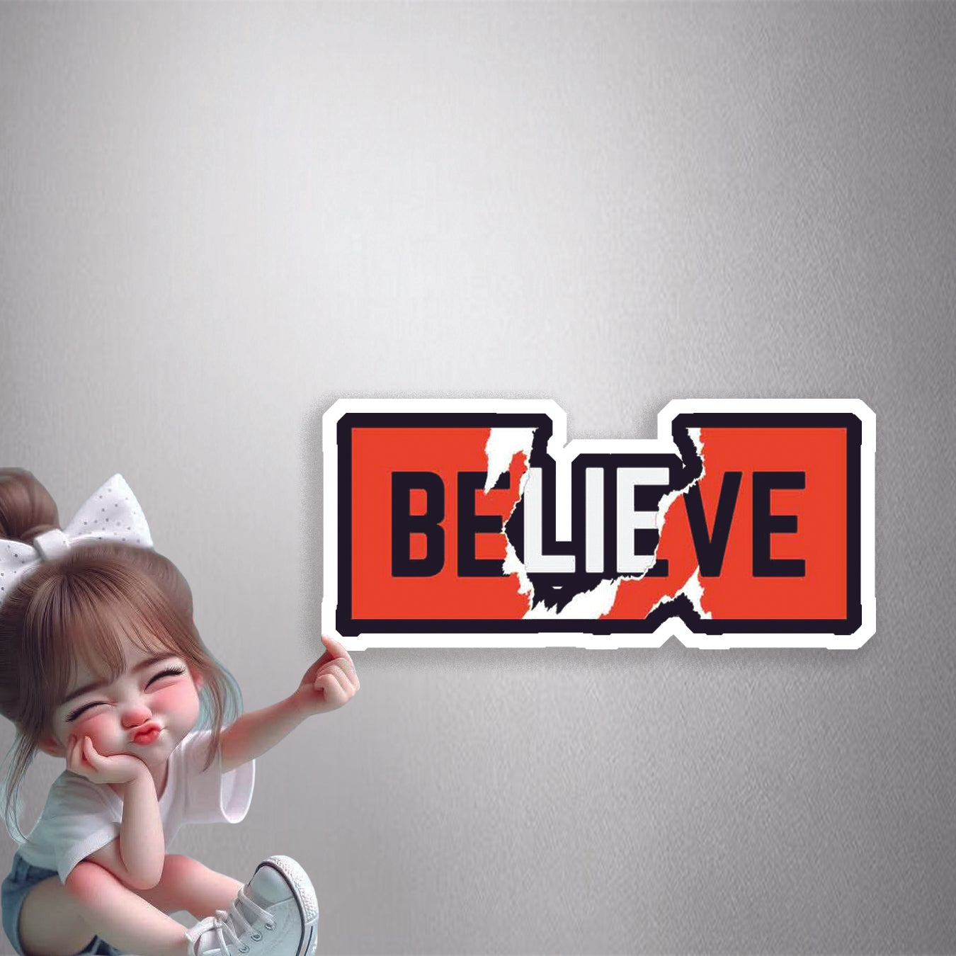 Broken Believe Premium Vinyl Stickers