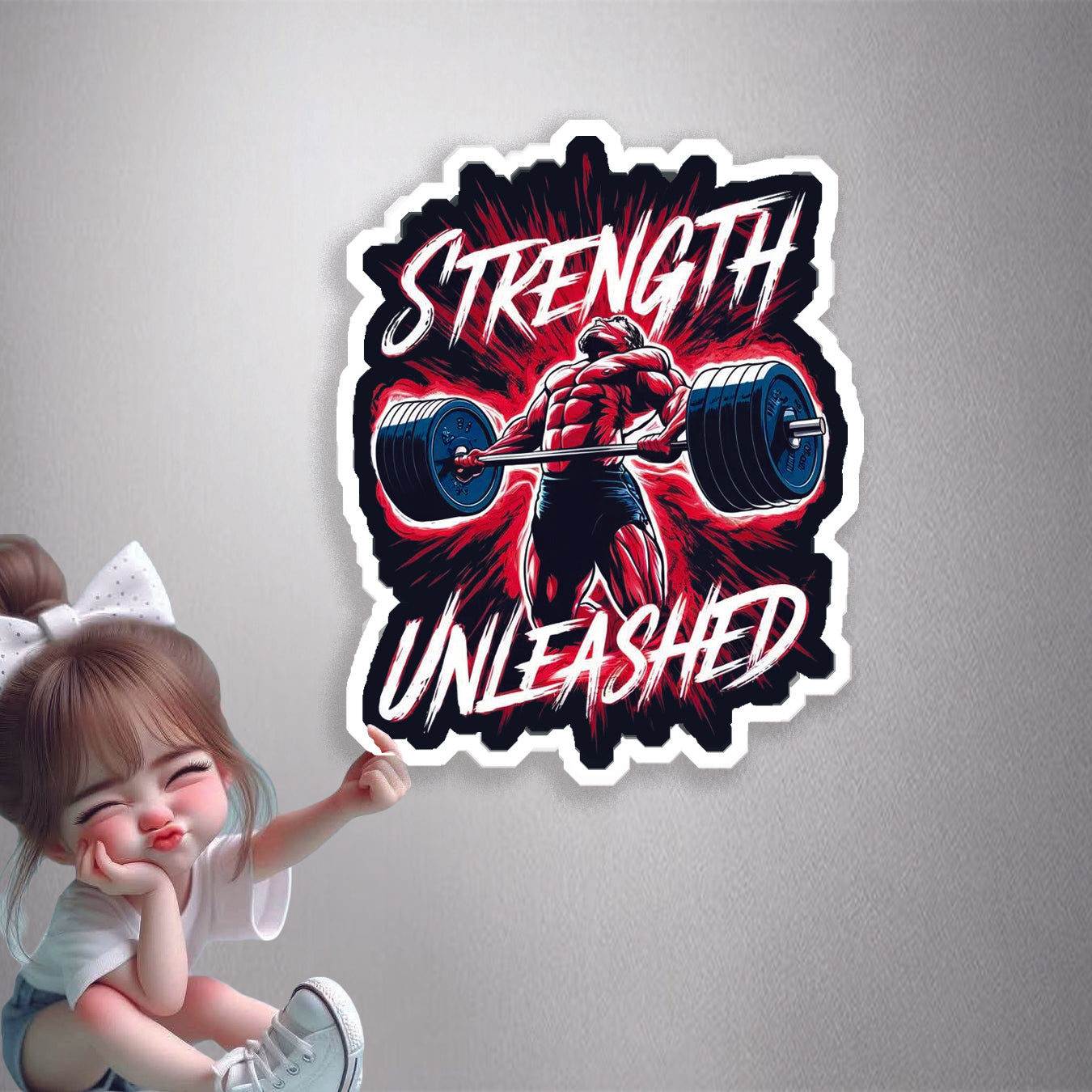Strength Unleashed Gym Premium Vinyl Stickers