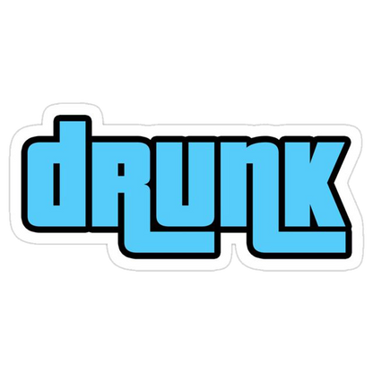 Drunk Logo Premium Vinyl Stickers