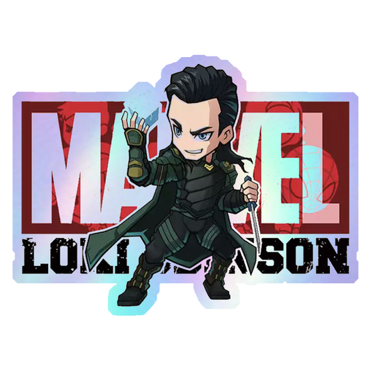 Chibi Loki Odinson Holographic Stickers