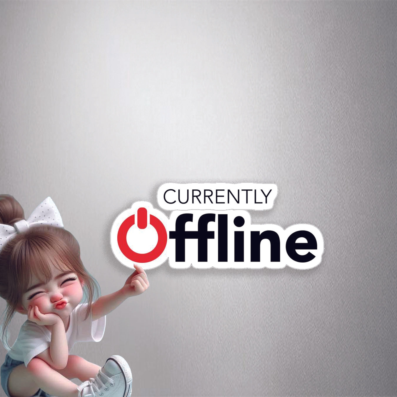 Currently Offline Premium Vinyl Stickers