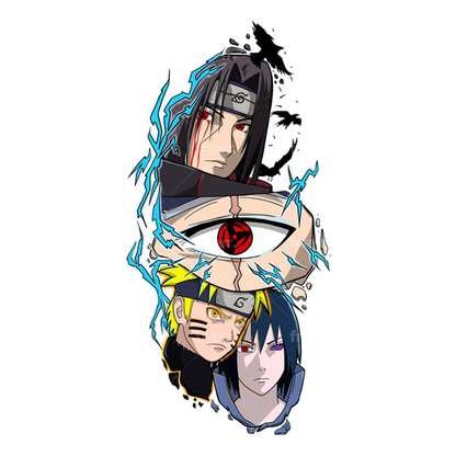 Naruto, Sasuke & Itachi Premium Vinyl Stickers