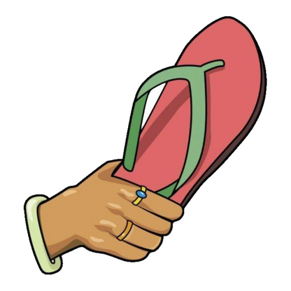 Flying Chappal Premium Vinyl Stickers