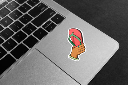 Flying Chappal Premium Vinyl Stickers