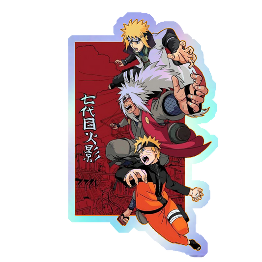 Naruto, Jiraiya & Minato Holographic Stickers