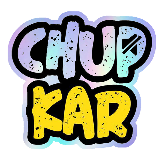 Chup Kar Holographic Stickers