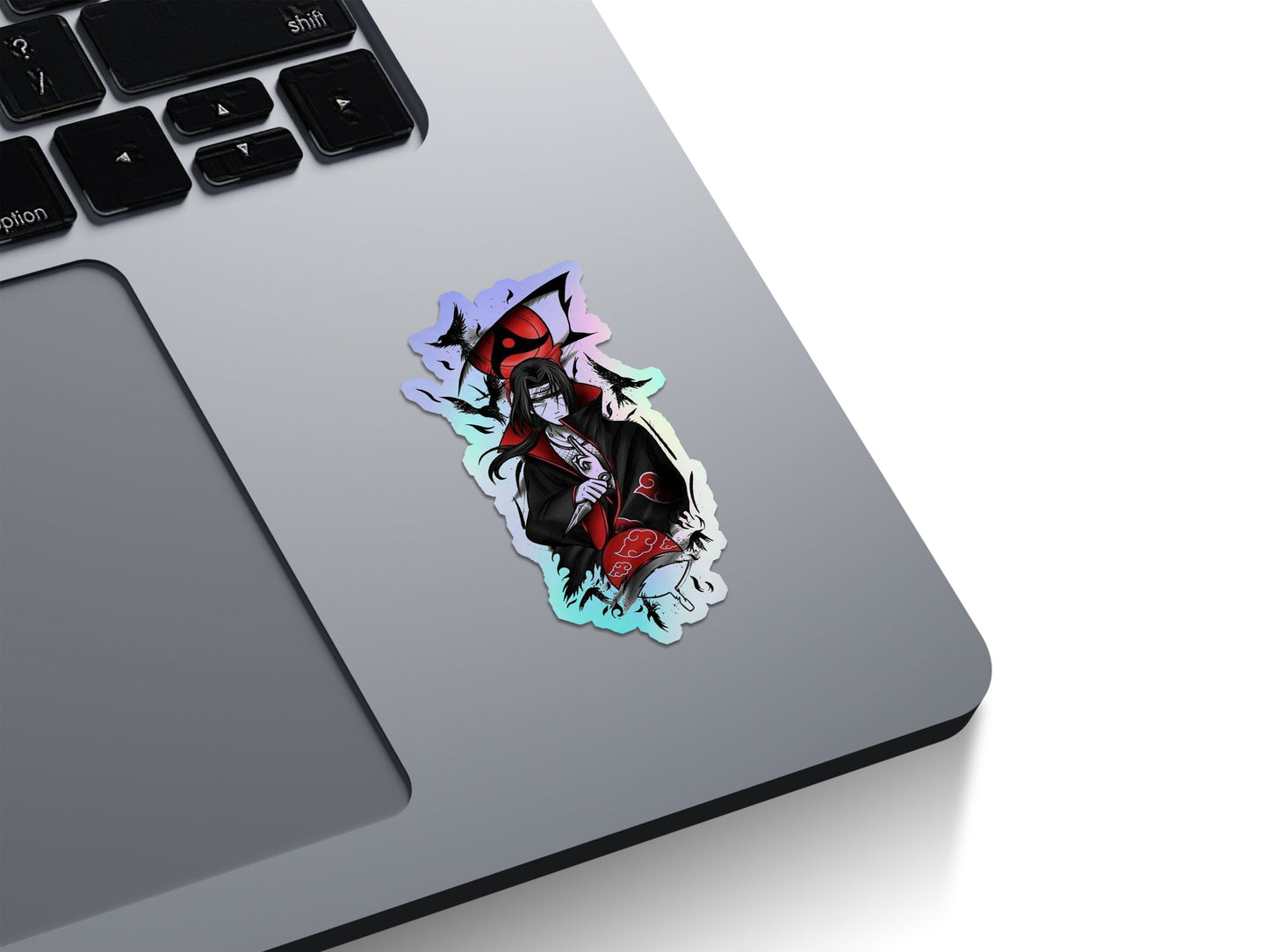 Itachi Uchiha Crow Genjutsu Holographic Stickers