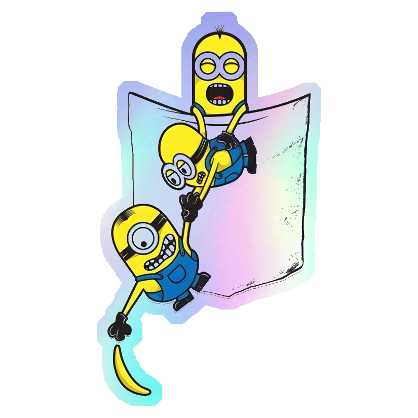 Minions in a Pocket Holographic Stickers