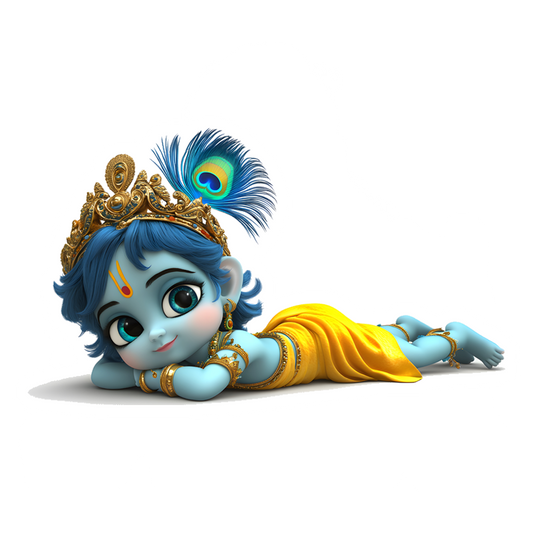 Baby Krishna Adorable Premium Vinyl Stickers