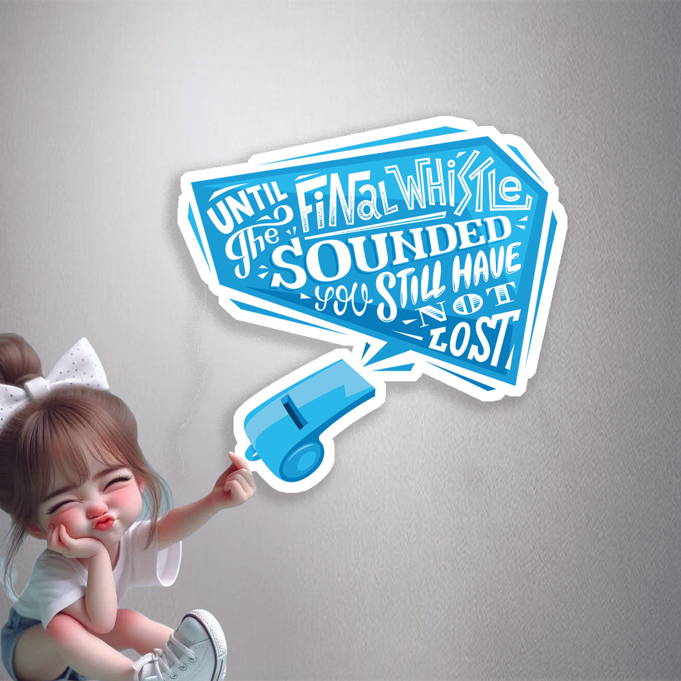 Final Whistle Motivation Premium Vinyl Stickers