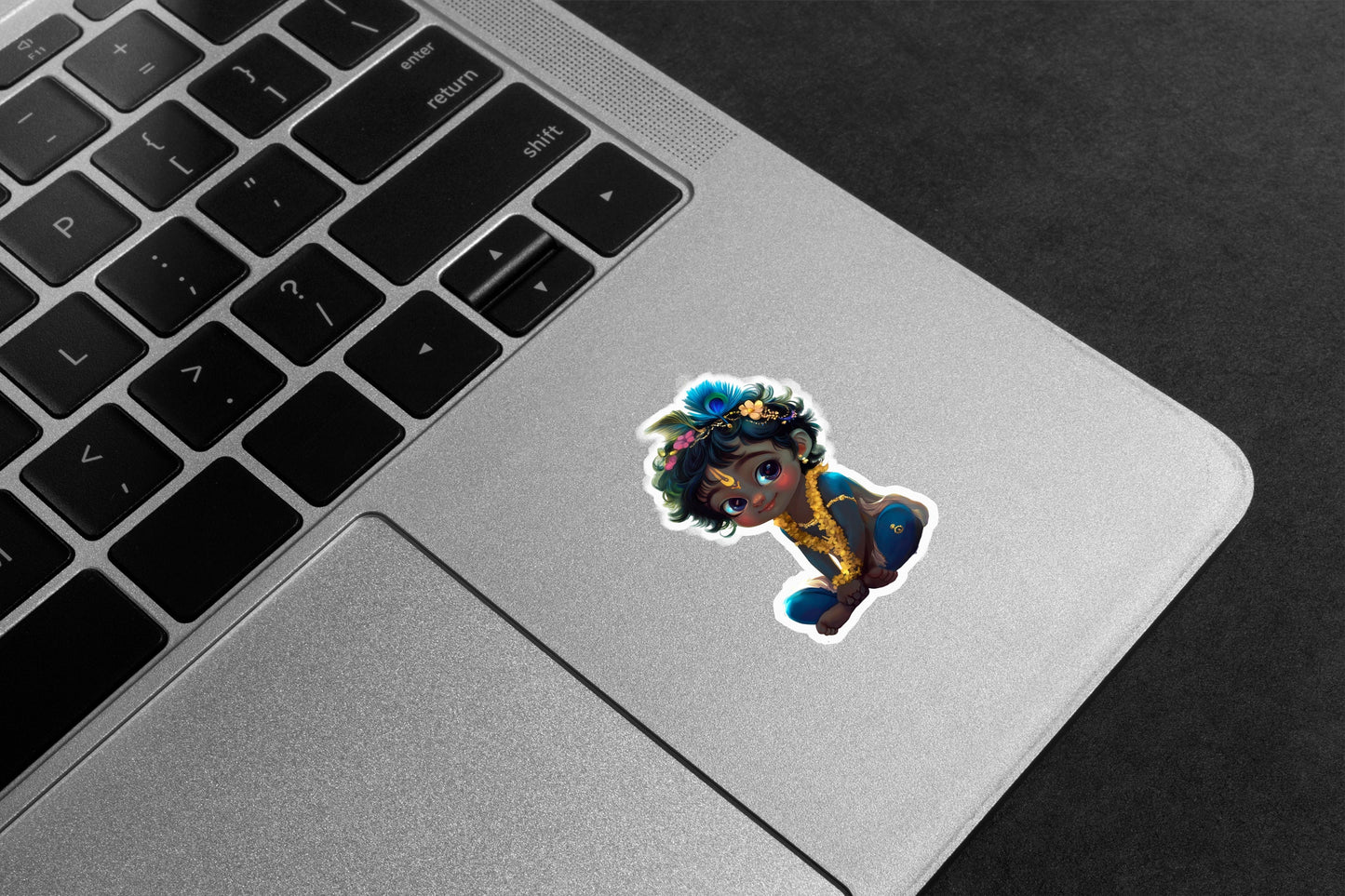 Baby Krishna Sitting Premium Vinyl Stickers