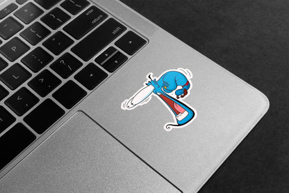 Genie Exaggerated Expression Premium Vinyl Stickers