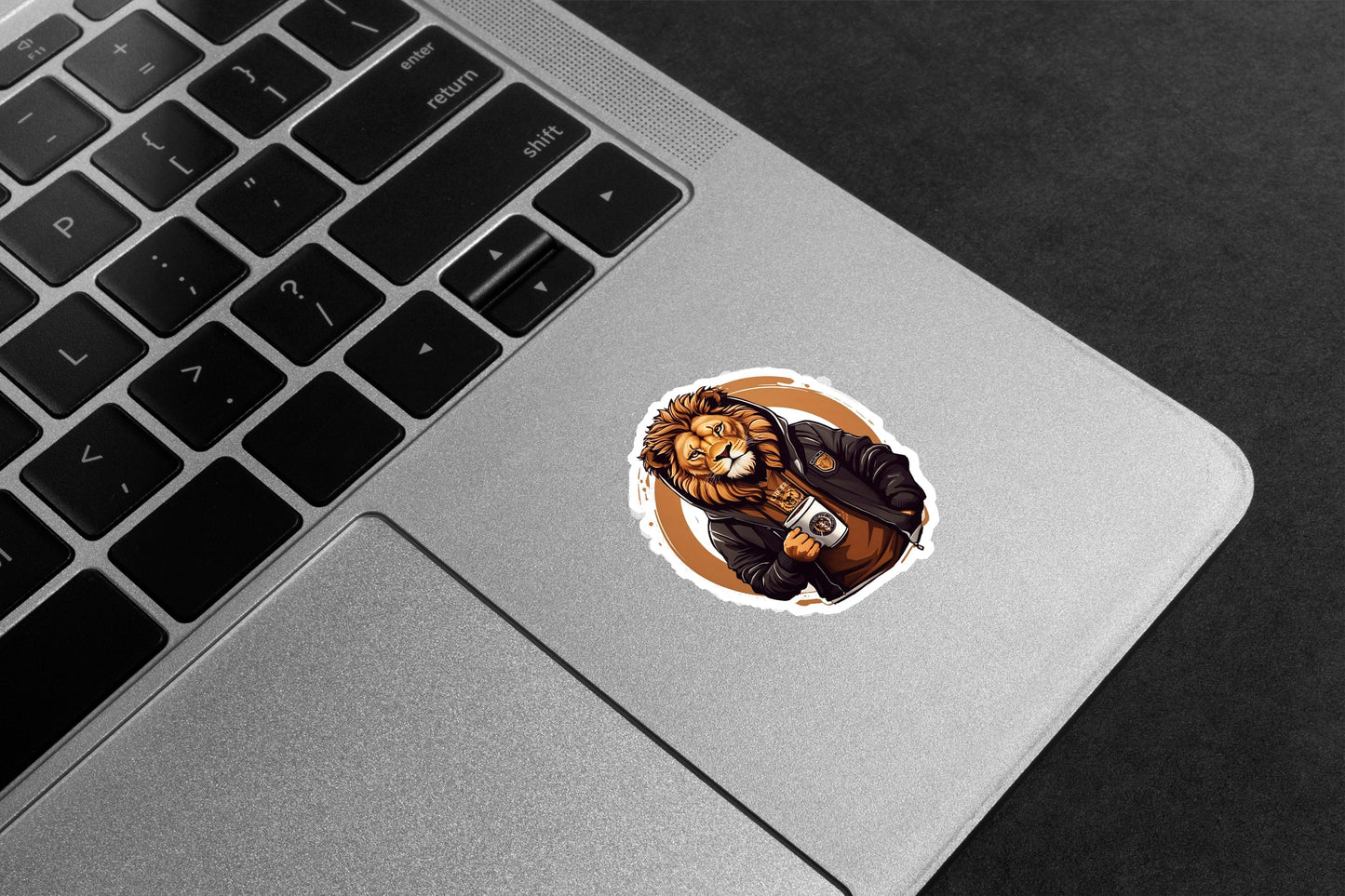 Lion Coffee Lover Premium Vinyl Stickers