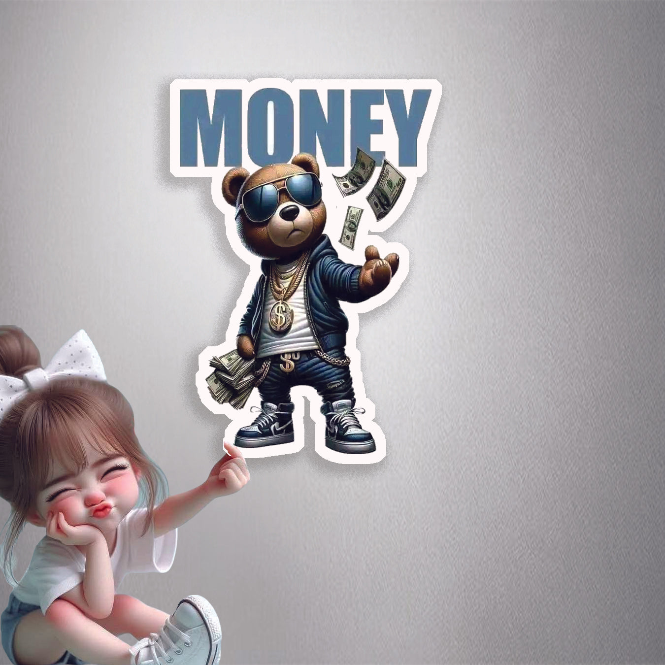 Money Bear Swag Premium Vinyl Stickers