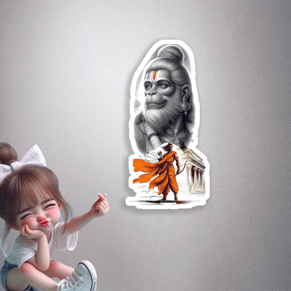 Hanuman Ram Devotion Premium Vinyl Stickers