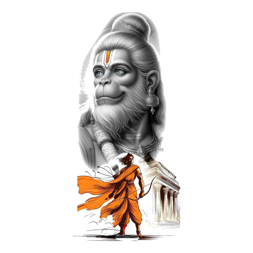 Hanuman Ram Devotion Premium Vinyl Stickers