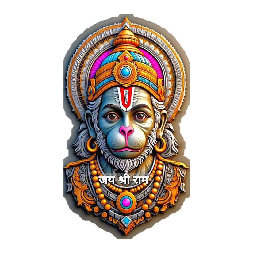 Jai Shree Ram Hanuman Premium Vinyl Stickers