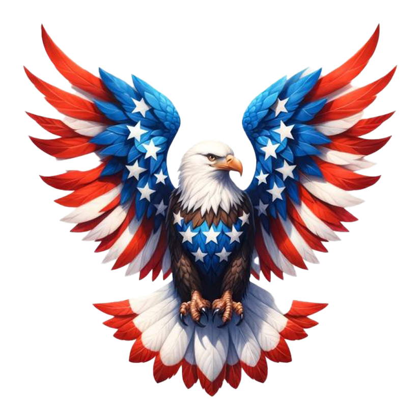 Patriotic Eagle America Premium Vinyl Stickers