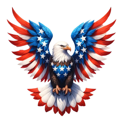 Patriotic Eagle America Premium Vinyl Stickers
