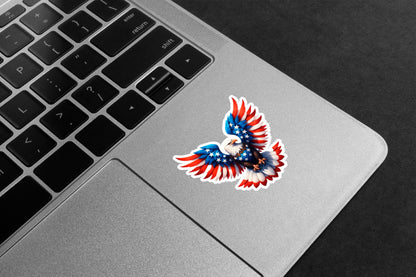 Patriotic Eagle America Premium Vinyl Stickers