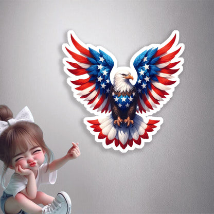 Patriotic Eagle America Premium Vinyl Stickers