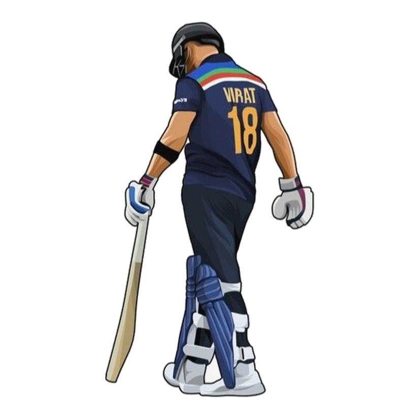 Virat Kohli Jersey 18 Premium Vinyl Stickers