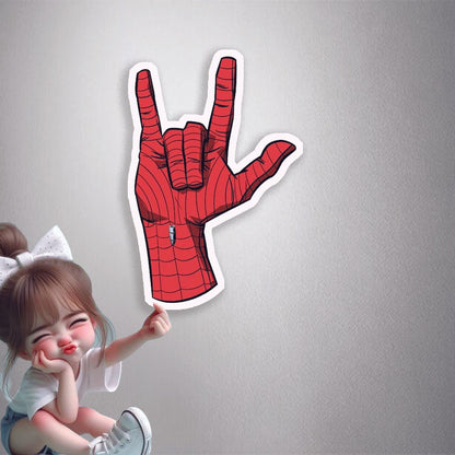 Spider-Man I Love You Premium Vinyl Stickers