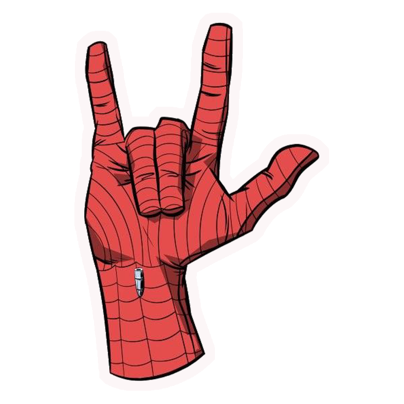 Spider-Man I Love You Premium Vinyl Stickers