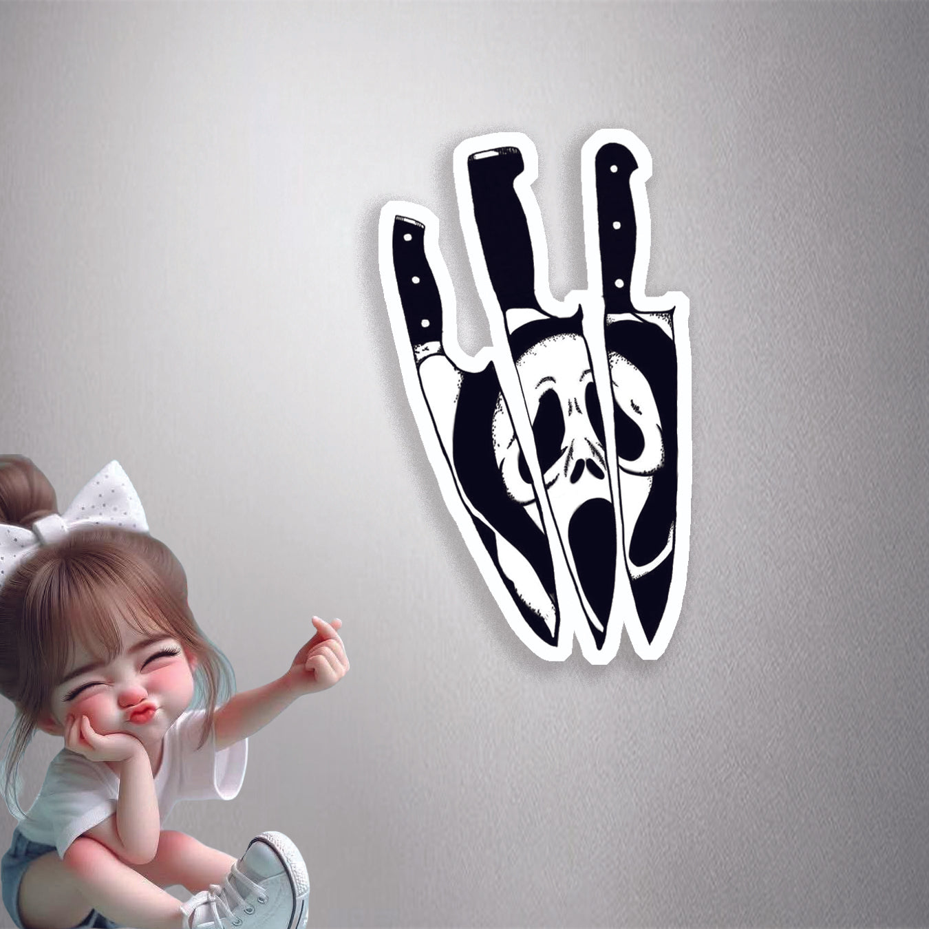 Scream Knives Horror Premium Vinyl Stickers