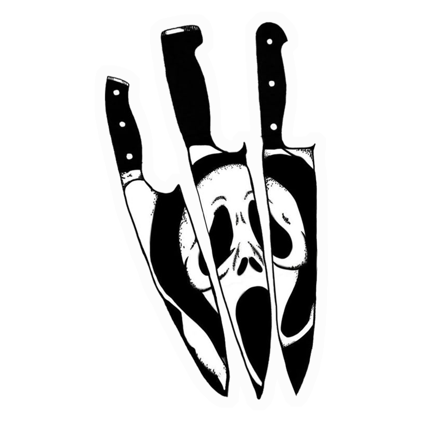 Scream Knives Horror Premium Vinyl Stickers
