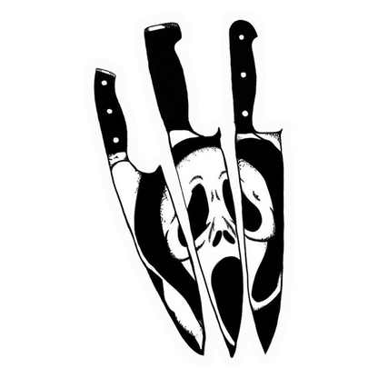 Scream Knives Horror Premium Vinyl Stickers