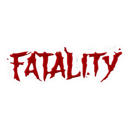 Fatality Blood Font Premium Vinyl Stickers